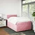 Vidaxl Box spring postelja z vzmetnico roza 120x200 cm žamet