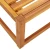 Vrtni stolić 65 x 65 x 29 cm od masivnog bagremovog drva