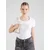 GUESS Majica srebrna/bela