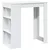 Barski stol s stalcima bijeli 102x50x103,5 cm konstruirano drvo