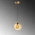 Opviq Luster Benek-20-14314, 20x20x120, IP20, Zlatno-žute boje