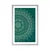 Plakat s paspartujem ročno naslikana Mandala - 40x60 silver