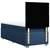 Vidaxl Box spring postelja z vzmetnico modra 90x200 cm blago