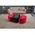 ATELIER DEL SOFA Tabure Alya Puf Red Black