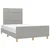 Vidaxl Posteljni okvir brez vzmetnice siv 120x190 cm blago