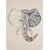 Grafix Slon obris puzzle 137 kosov