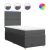 Vidaxl Box spring postelja z vzmetnico temno siva 90x190 cm blago