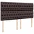 Vidaxl Box spring postelja z vzmetnico temno rjava 180x200 cm blago