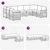 Set vanjskih sofa 7 pcs Bijela i Antracit 304 x 128,5 x 73 cm