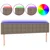 Vidaxl LED posteljno vzglavje taupe 200x5x78/88 cm blago