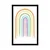 Plakat pastelna mavrica Mid-Century - 30x45 white