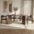 HANAH HOME Set Trpezarijski sto i 4 stolice Meridia 4 Milano Walnut Dark Walnut Brown