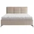 Carryhome OBLAZINJENA POSTELJA 140 cm x 200 cm , tekstil svetlo rjava