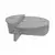 Hanah Home Klub sto-set Orion, 90x60x30, 85x30x35cm, 2 komada, Beli