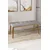 Hanah Home klupa Arwen, 105 cm, siva / prirodno drvo