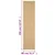 Vidaxl Preproga naravni sisal 80x350 cm
