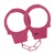 Ouch – Classic Metal Handcuffs - Rdeča