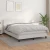 vidaXL Box spring postelja z vzmetnico bel 140x200 cm umetno usnje