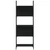 Police za knjige s 5 razina crne 60,5 x 24 x 166,5 cm drvene