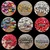 Slika na pluti sivi zemljevid Madžarske s kontrastom - 90x60 metallic