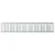 Gabionski uzdignuti krevet 2 pcs Srebrno 340 x 60 x 55 cm