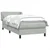 Box Spring krevet s madracem svijetlo sivi 80x210 cm baršun