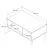 Hanah Home Klub sto Exxen 90x54x41,6cm Orah