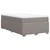 Vidaxl Box spring postelja z vzmetnico taupe 120x190 cm blago