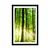 Plakat s paspartujem sveži zeleni gozd - 40x60 black