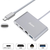 Xwave Adapter USB 3.1 Tip-C M na HDMI+USB 3.0+Tip C+RJ45 F M HDMI,3.0,RJ45 F