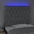 LED uzglavlje svjetlosivo 90x7x118/128 cm od tkanine