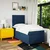 Vidaxl Box spring postelja z vzmetnico modra 100x200 cm blago