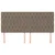 Uzglavlje taupe 180x7x118/128 cm tkanina