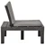 Vrtna ležaljka s jastukom plastična antracit
