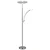 Globo 58909N - LED prigušiva podna lampa TIRANA 40W/230V + 5,5W mat hrom