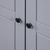 Ormar od borovine 3 vrata sivi 118x50x171,5 cm asortiman Panama