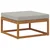 Set vanjskih sofa s jastukom 6 pcs Prirodna i Svjetlosiva