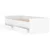 Vidaxl Posteljni okvir s predali bel 100x200 cm
