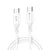 FORCELL USB-C–USB-C kabel Forcell F-Energy QC4.0 PD 3A 60 W, silikonski, 1 m, C344, bel