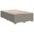 Vidaxl Box spring postelja z vzmetnico taupe 120x190 cm blago