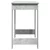 Radni stol boja betona 100x45x75 cm od konstruiranog drva