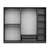Hanah Home Garderober Kale 210, 225x210x52 cm, Antracit