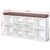 vidaXL 242554 Shoe Storage Bench 10 Compartments White