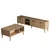 Hanah Home Set TV Komoda i klub sto Hrast
