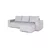 Grantex Line Ugaona garnitura Lena SVL, 130x190cm, Svetlosiva