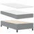 Vidaxl LED Box Spring Postelja Svetlo siva 90 x 190 cm blago