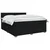 vidaXL Postelja boxspring z vzmetnico Črna 160 x 200 cm Blago