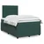 Vidaxl Box spring postelja z vzmetnico temno zelena 120x200 cm žamet