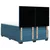 vidaXL vidaXL Box spring postelja z vzmetnico modra 140x190 cm žamet, (21309628)