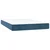 Greatstore Box spring postelja z vzmetnico temno modra 120x200 cm žamet